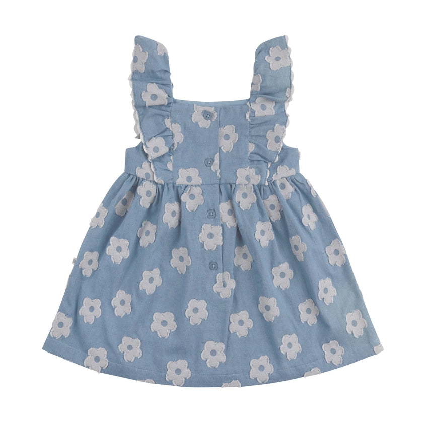 Floral Print Chambray Dress