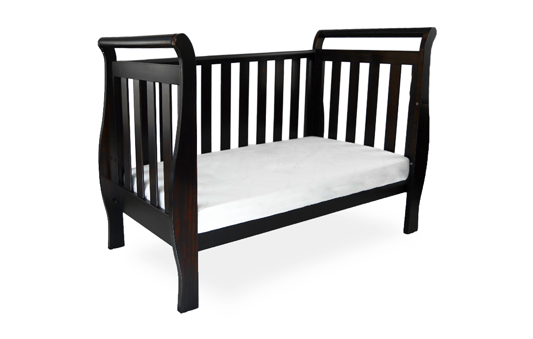Babyhood Georgia Sleigh Cot Luxx - available to order