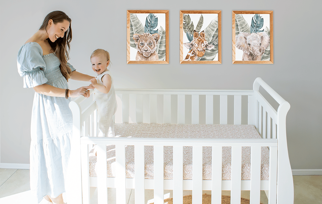 Babyhood Georgia Sleigh Cot Luxx - available to order