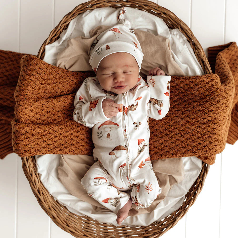 Gnomes Organic Snugglesuit Convertible Romper