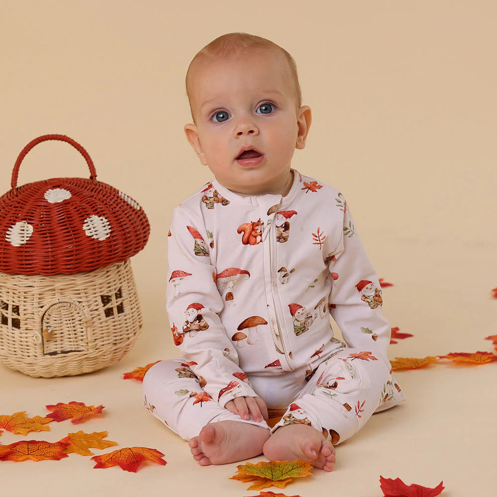 Gnomes Organic Snugglesuit Convertible Romper