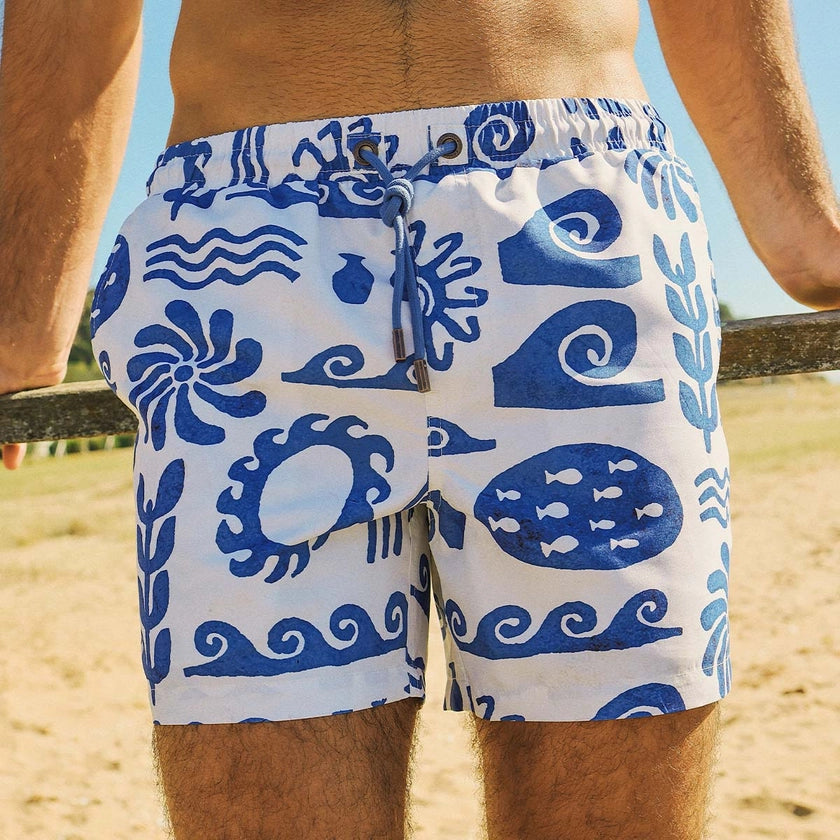 Greek Yoghurt Men’s Swim Shorts White