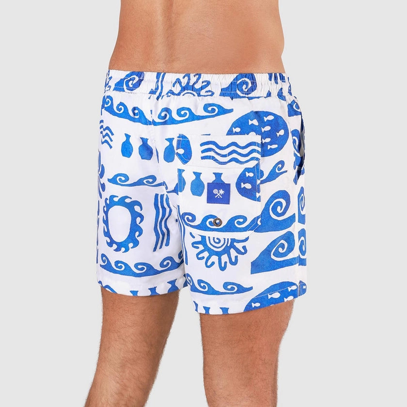 Greek Yoghurt Men’s Swim Shorts White