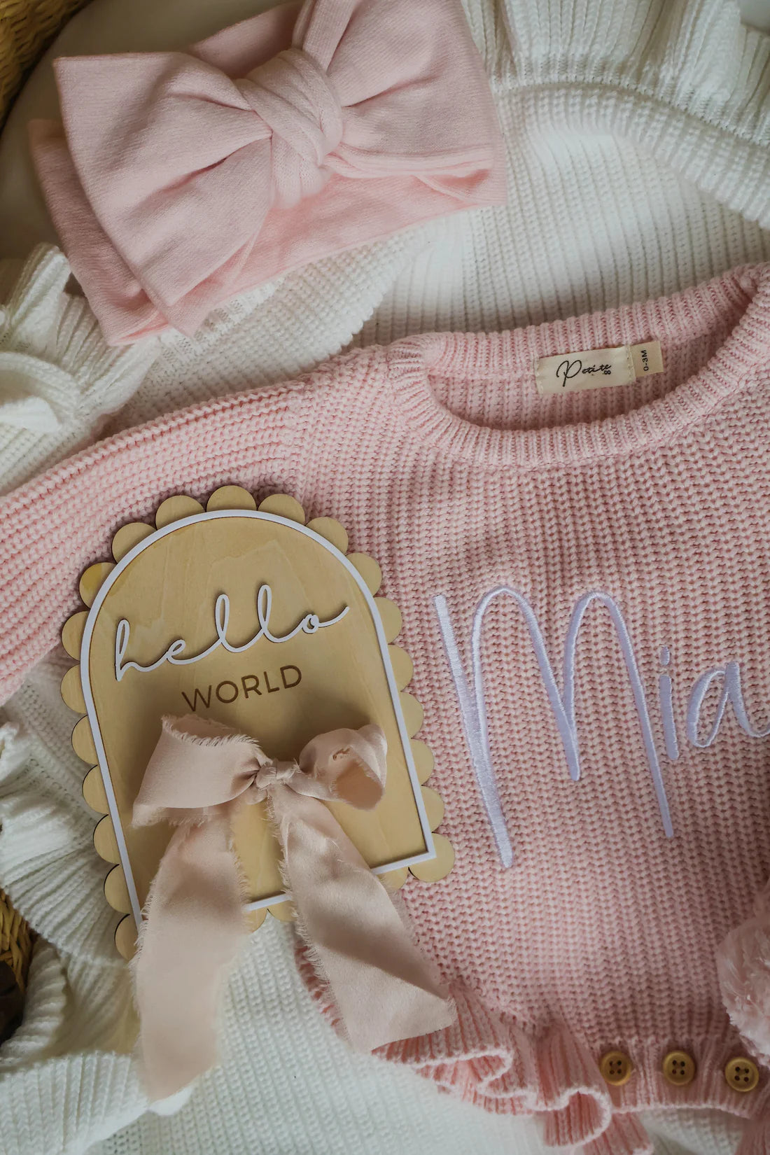 Hello World Scallop Plaque