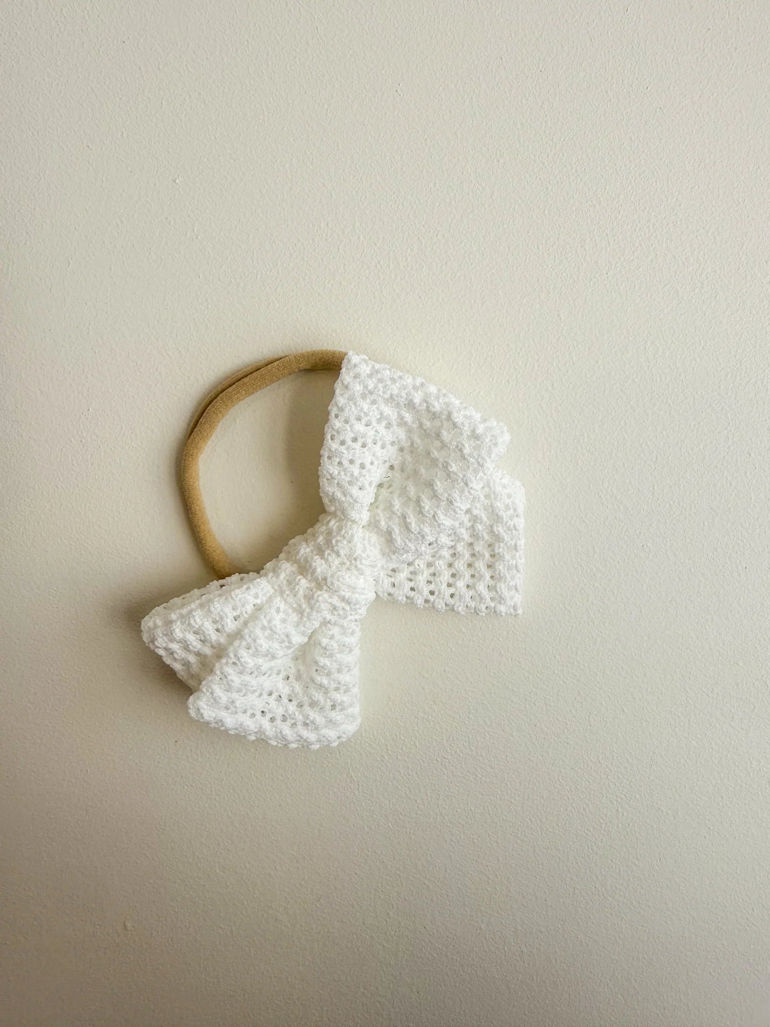 Mini Elissa Waffle Knit Bow Headband