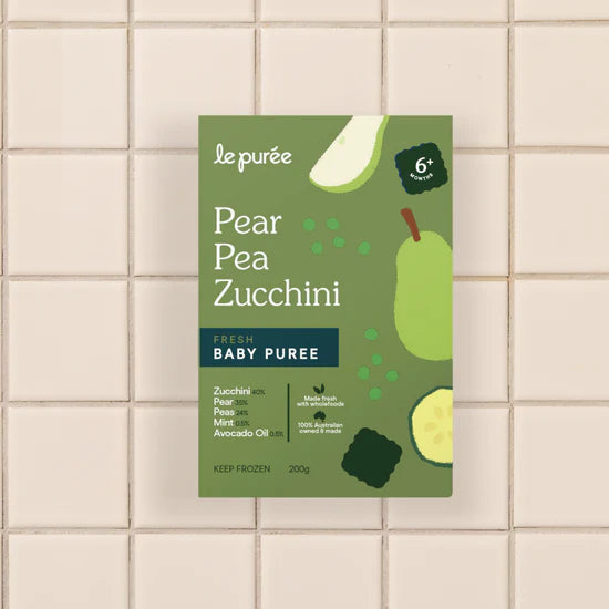 Pear Pea Zucchini Puree