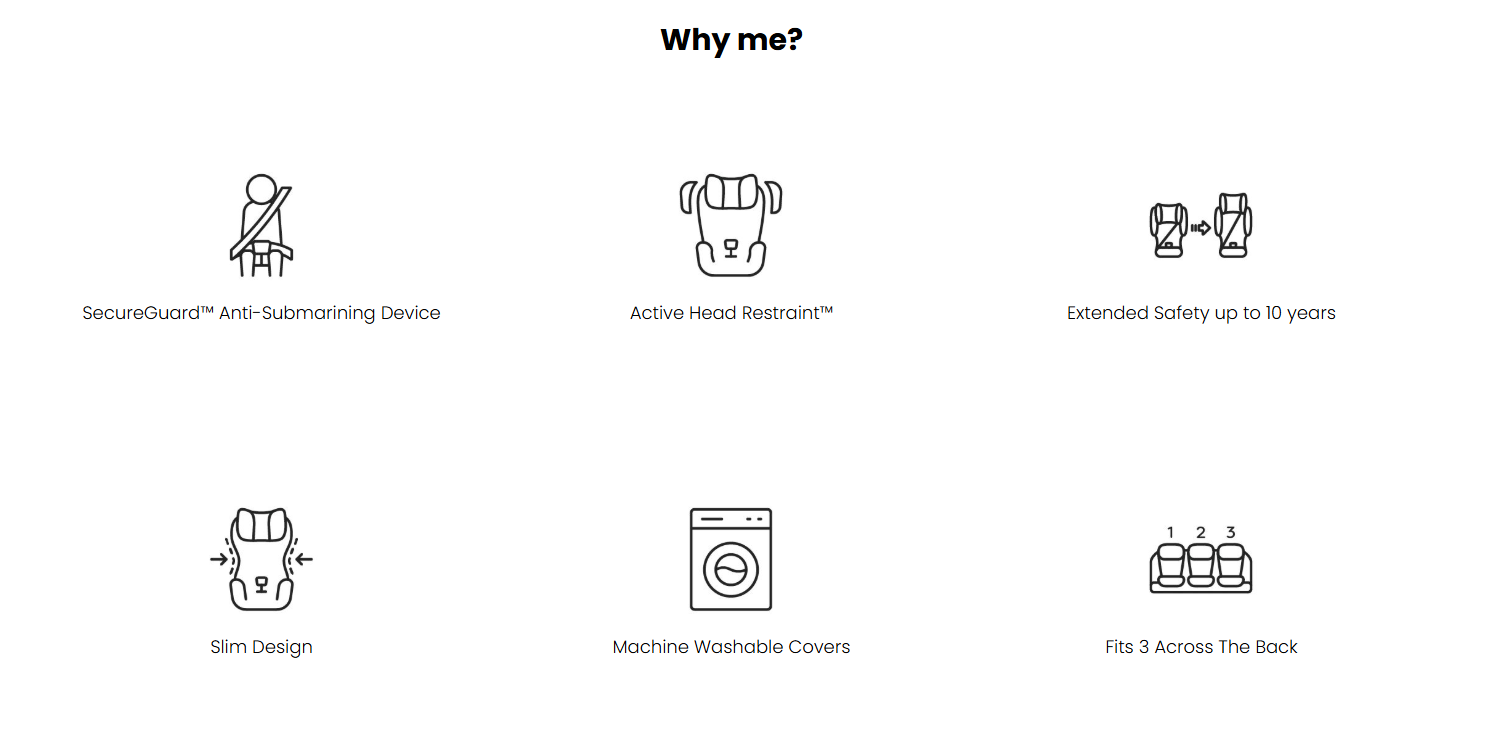 Britax Safe-n-Sound Kid Guard Booster Black