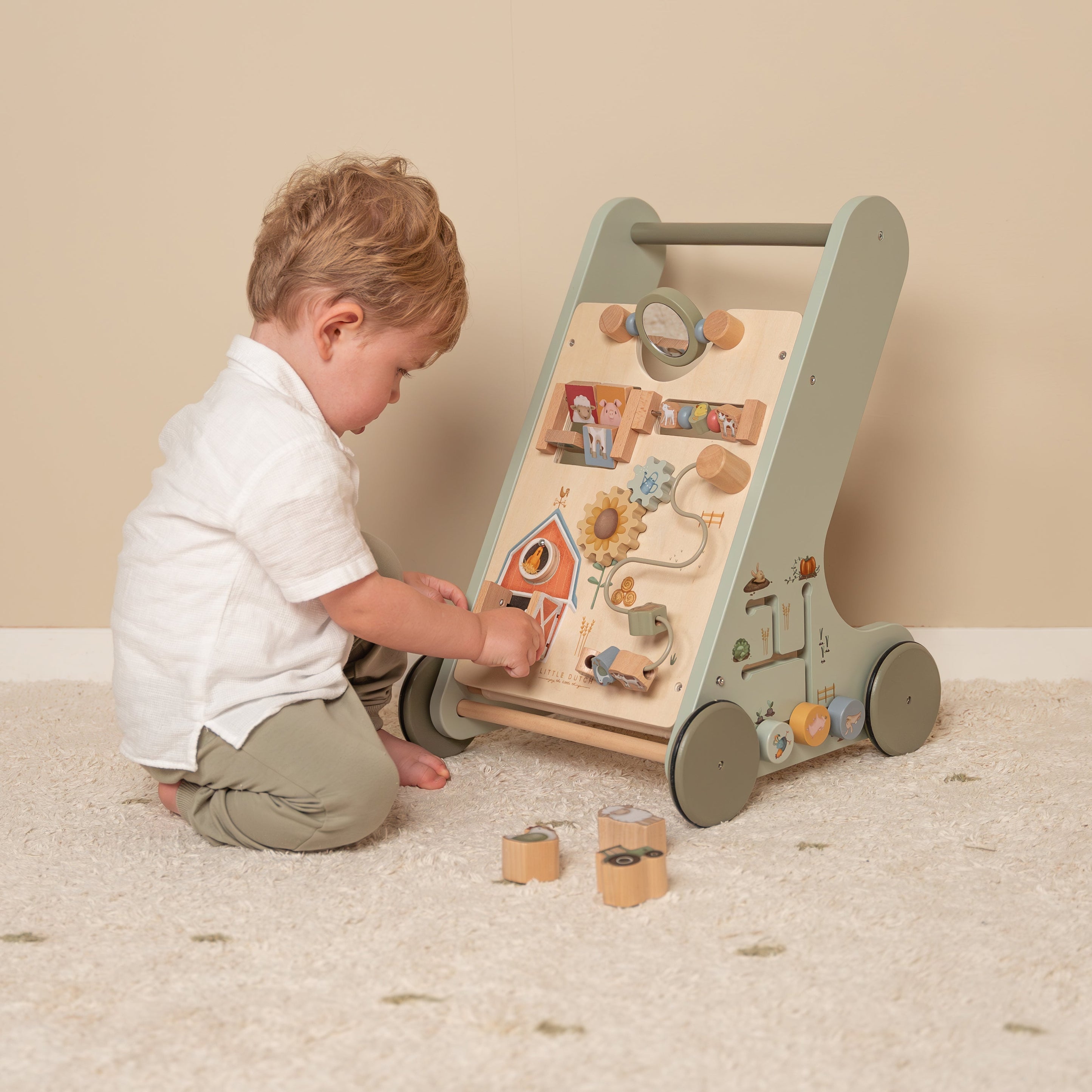 Wooden Activity Walker - Little Farm
