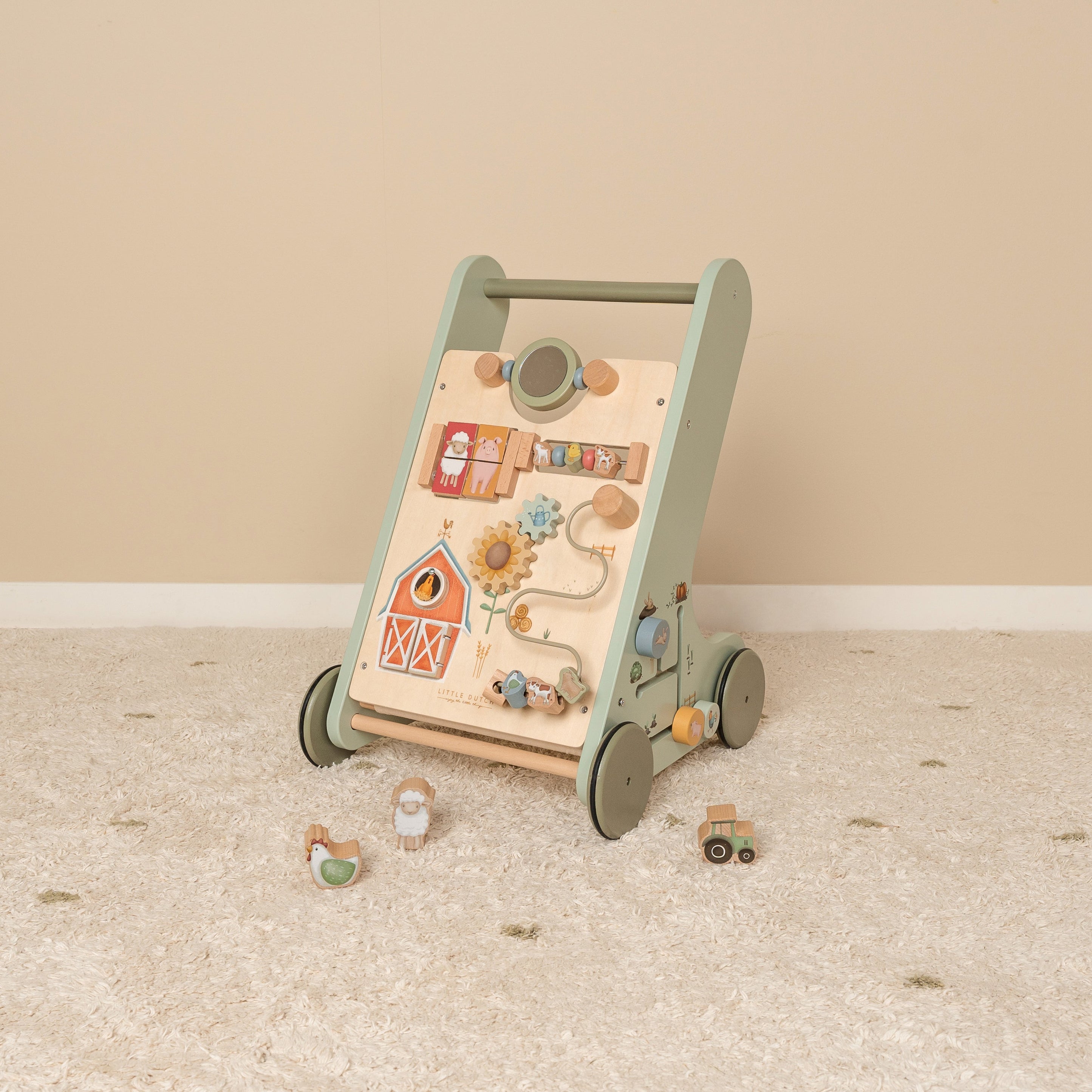 Wooden Activity Walker - Little Farm