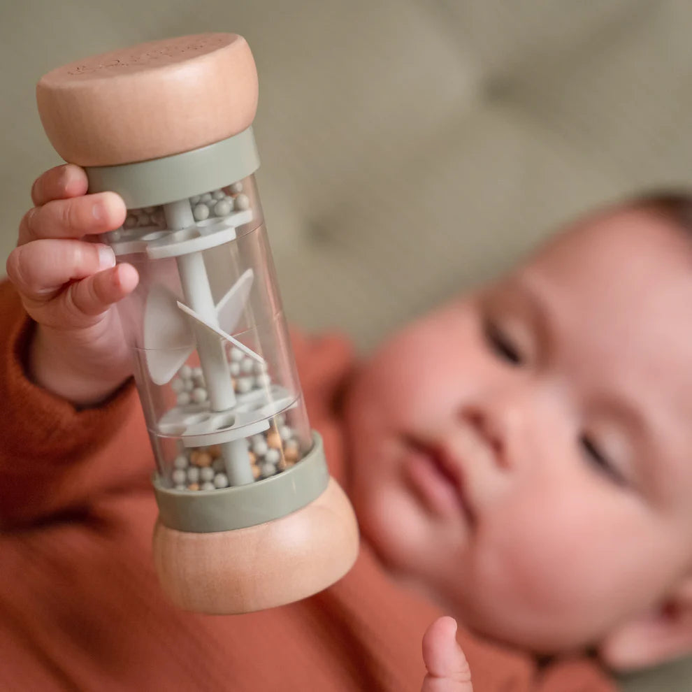 Wooden Rain Rattle Little Farm