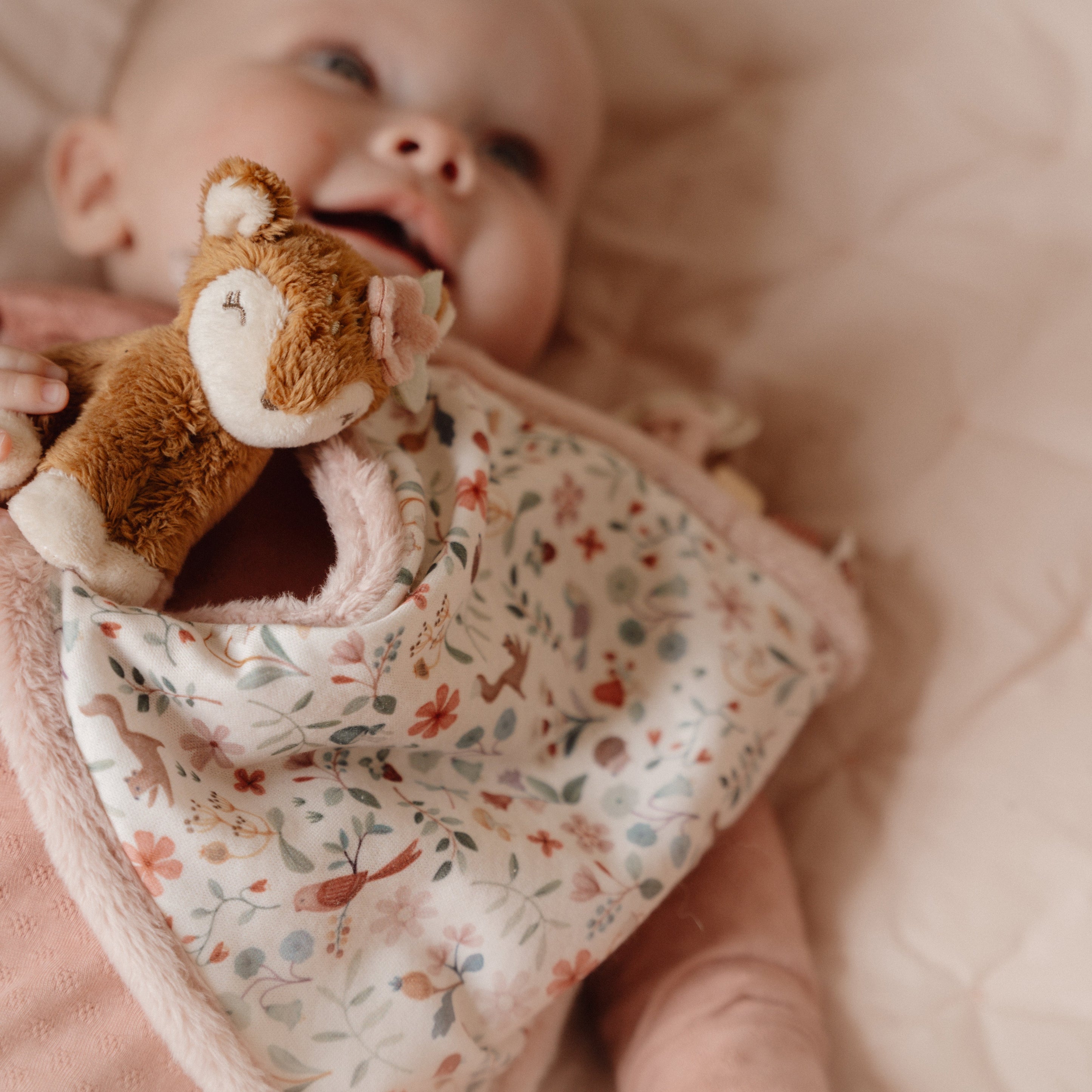 Cuddle Cloth Deer Print - Fairy Garden
