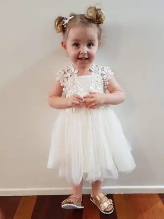 Layla Girls Ivory Tutu Dress