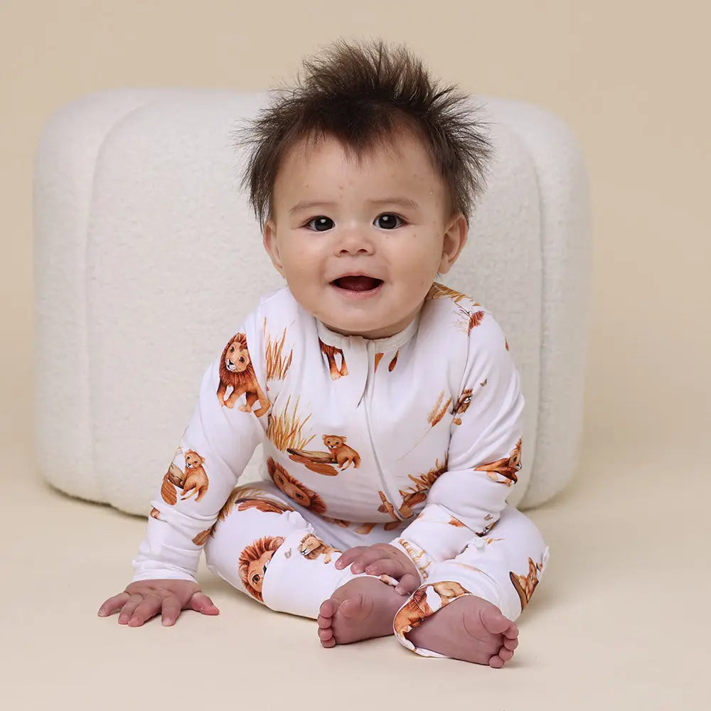 Lion Organic Snugglesuit Convertible Romper