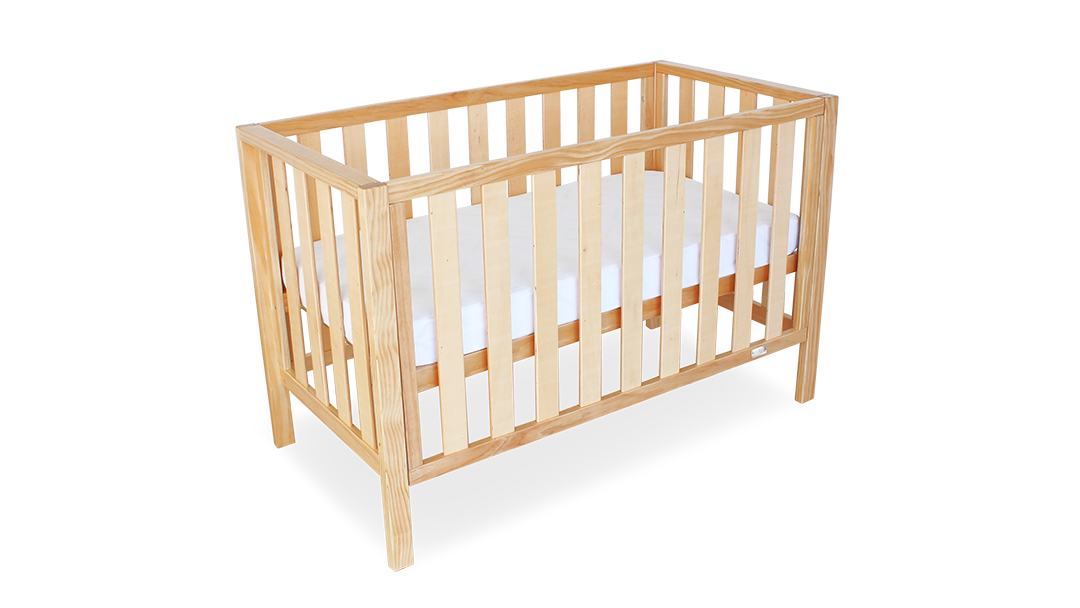 Babyhood Mali Compact Cot - Natural or White - available to order