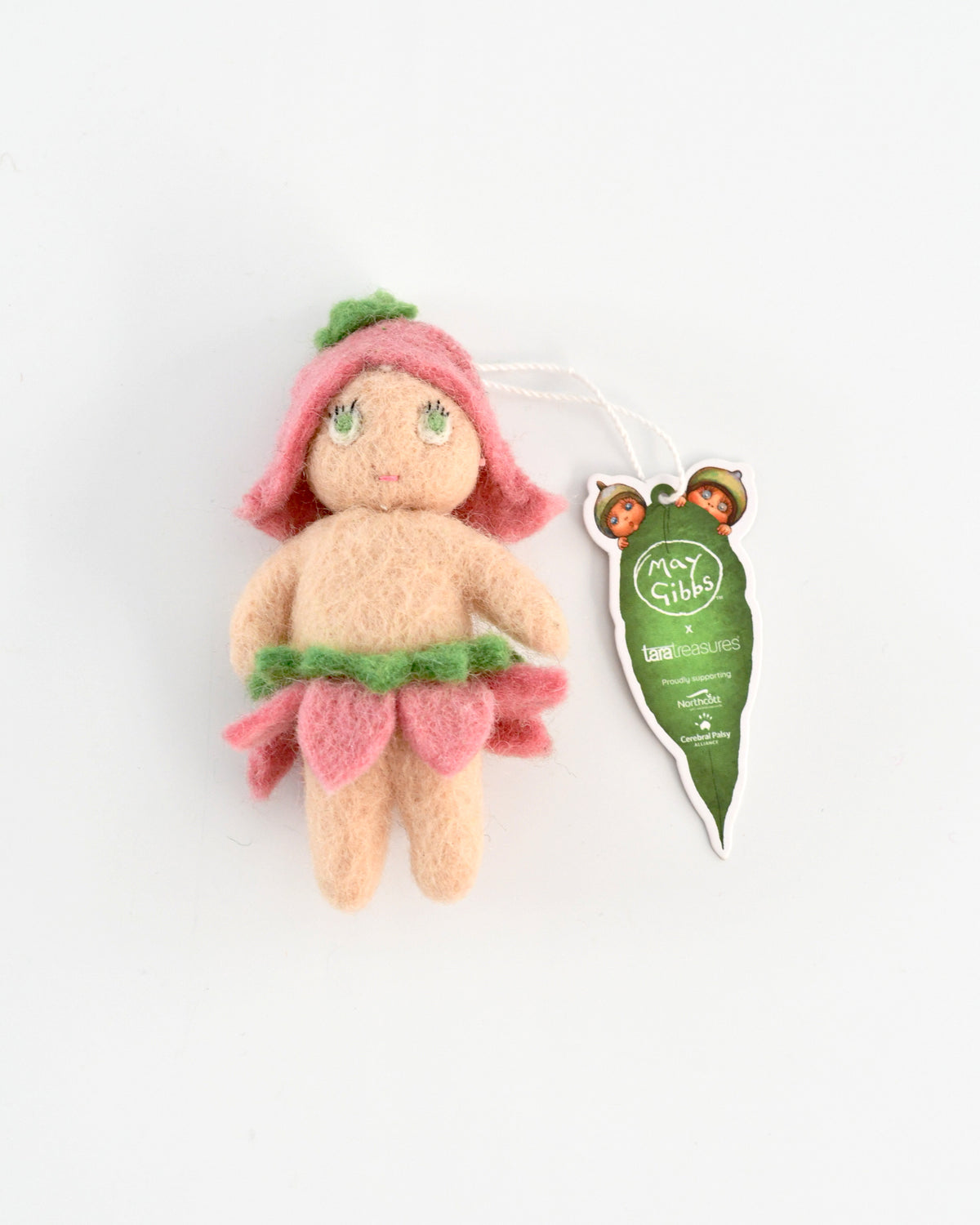 Pink Boronia Baby Toy Ornament