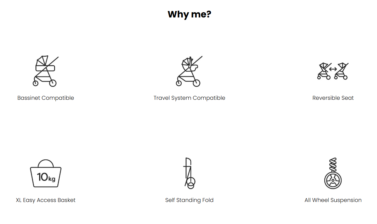 Britax Mini Raven Black Melange