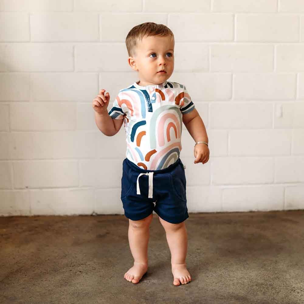 Organic Cotton Rib Shorts