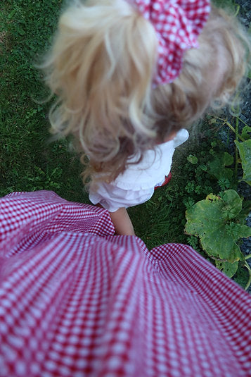 Mumma Garden Mini Dress - Little Red Gingham