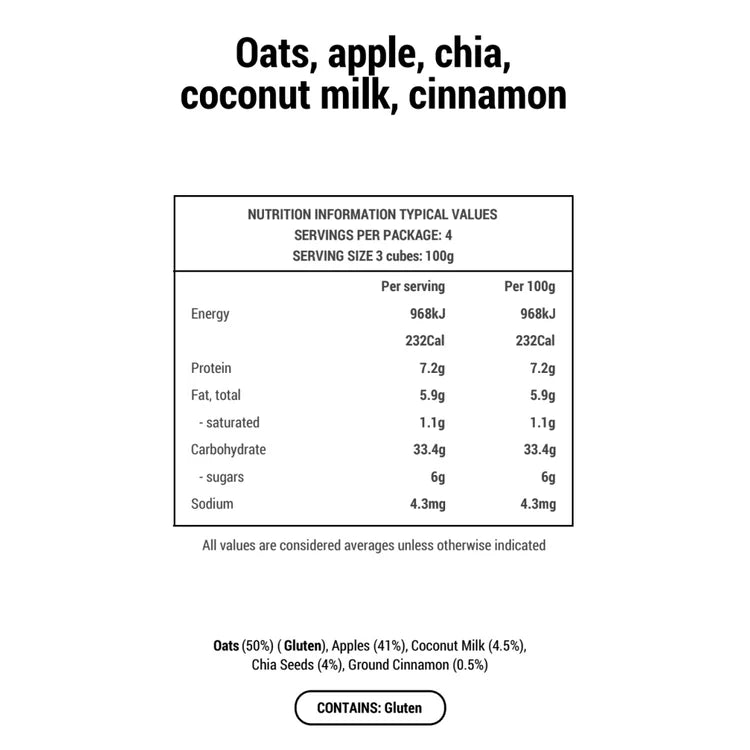 Oats, Apple, Chia Porridge