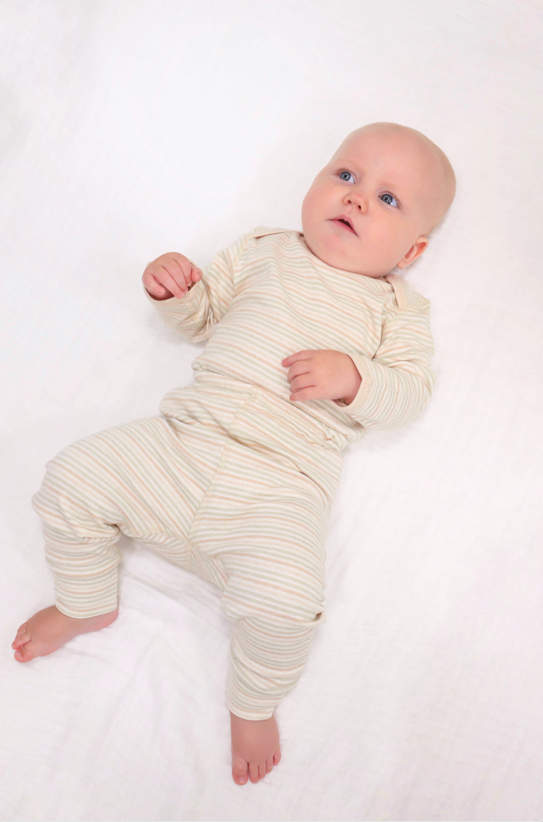 Fibre For Good Organic Multi-Stripe Baby Pants