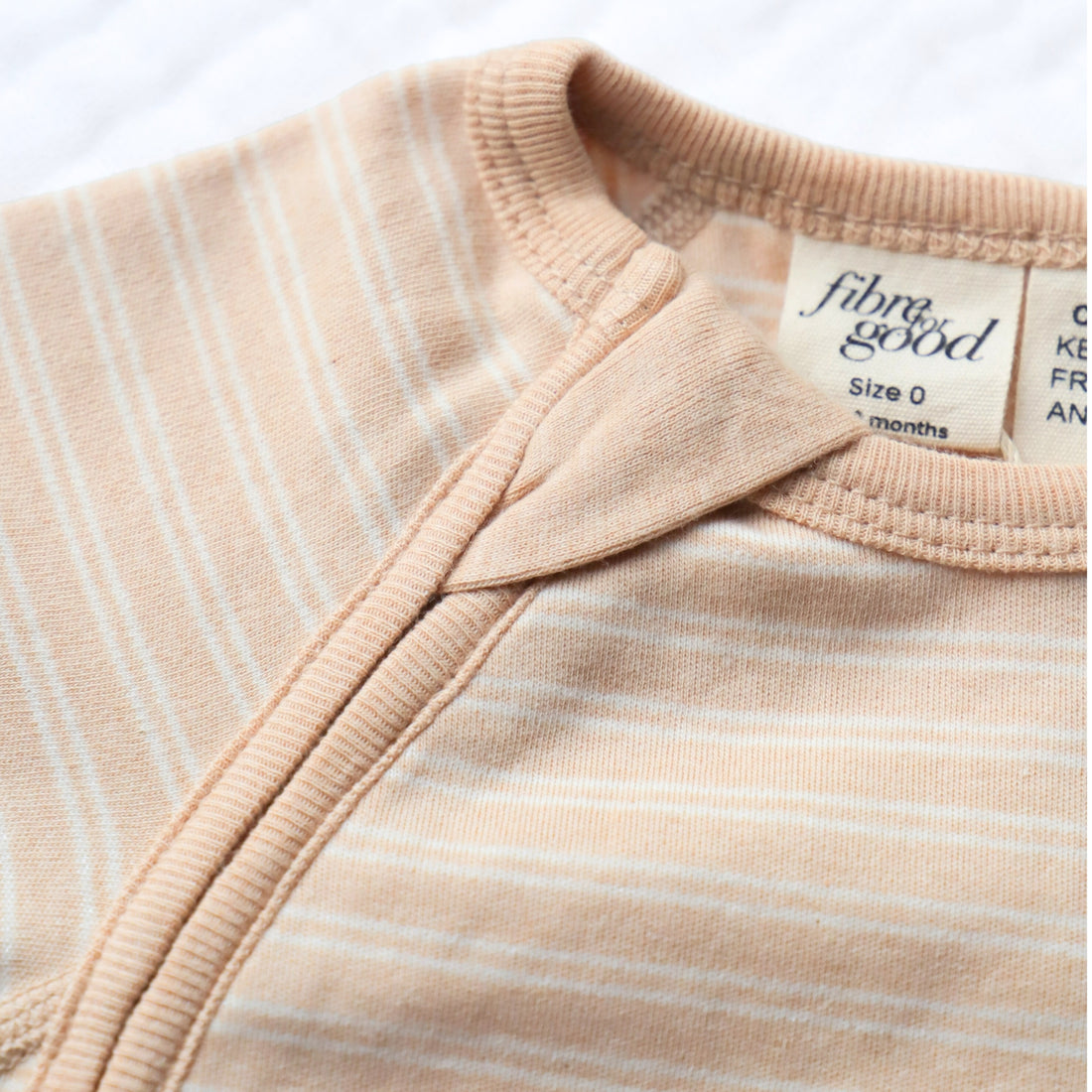 Fibre for Good Organic Stripe Baby Romper
