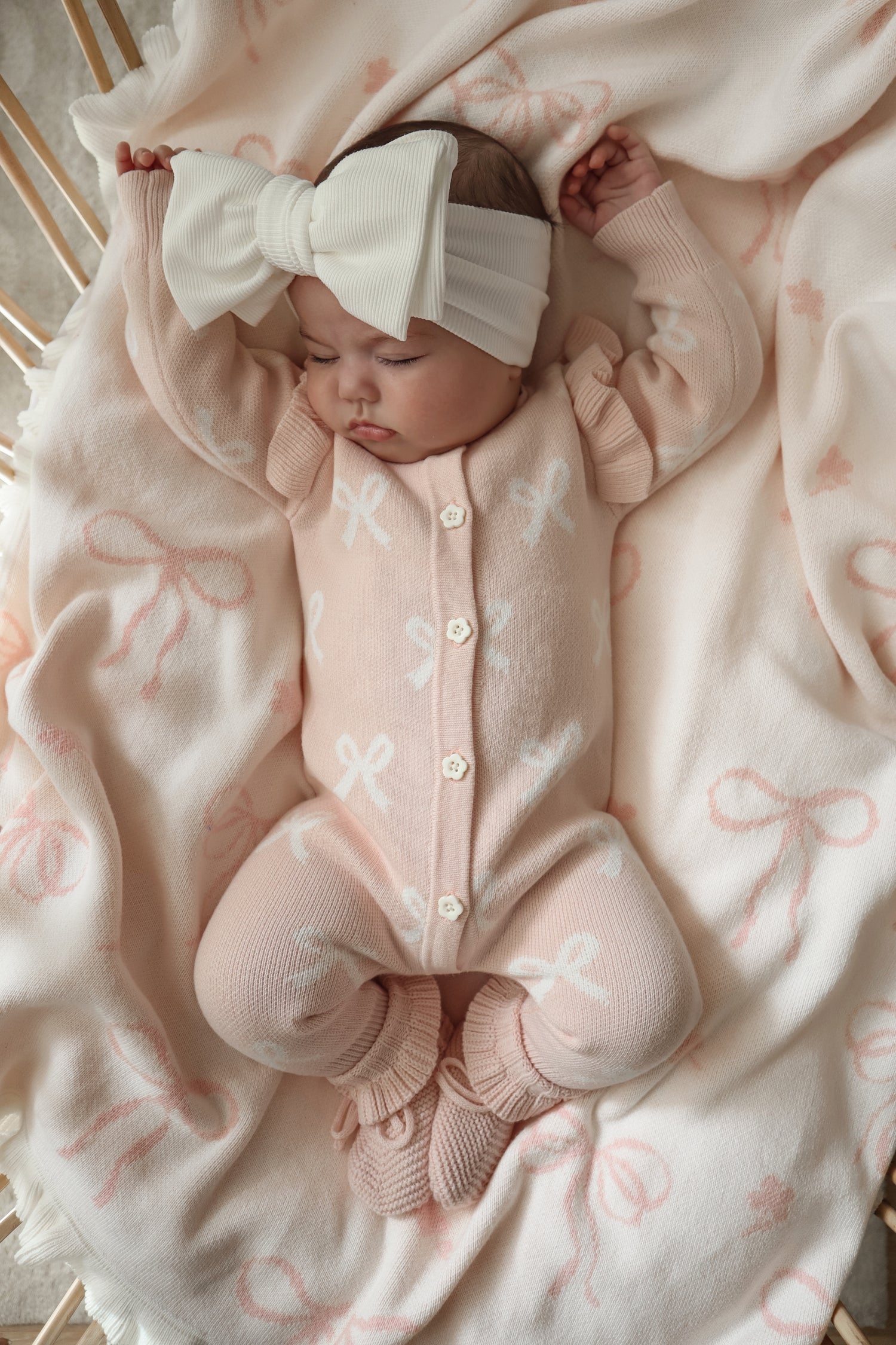 Long Flutter Bow Romper