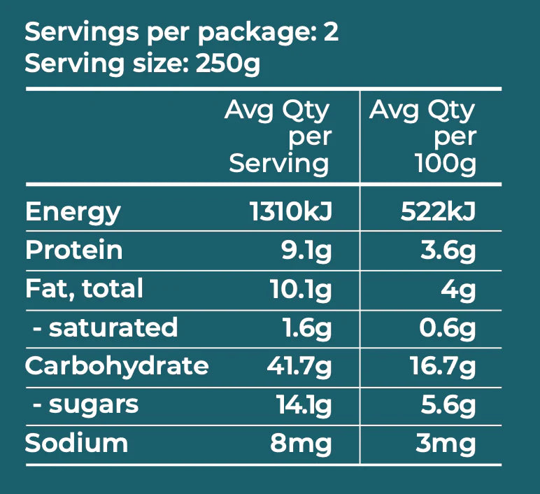 Porridge with Cinnamon, Apple, Dates & Seeds (v, ve, df) 500g