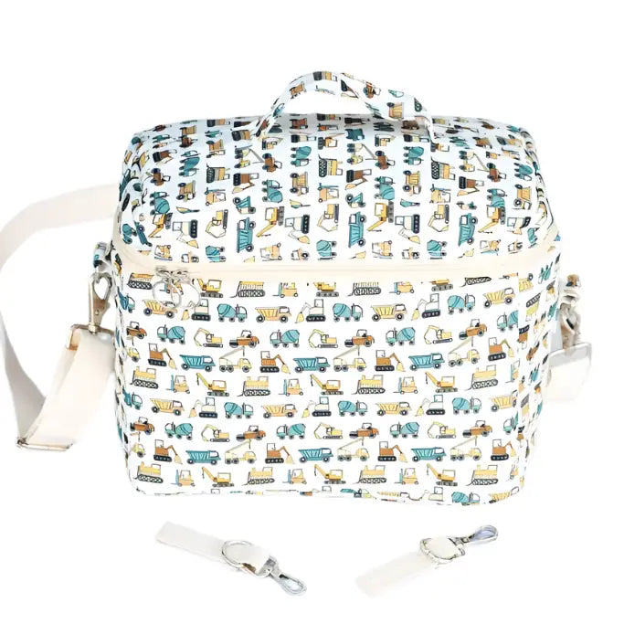 Insulated Pram Caddy Construction Site Pattern