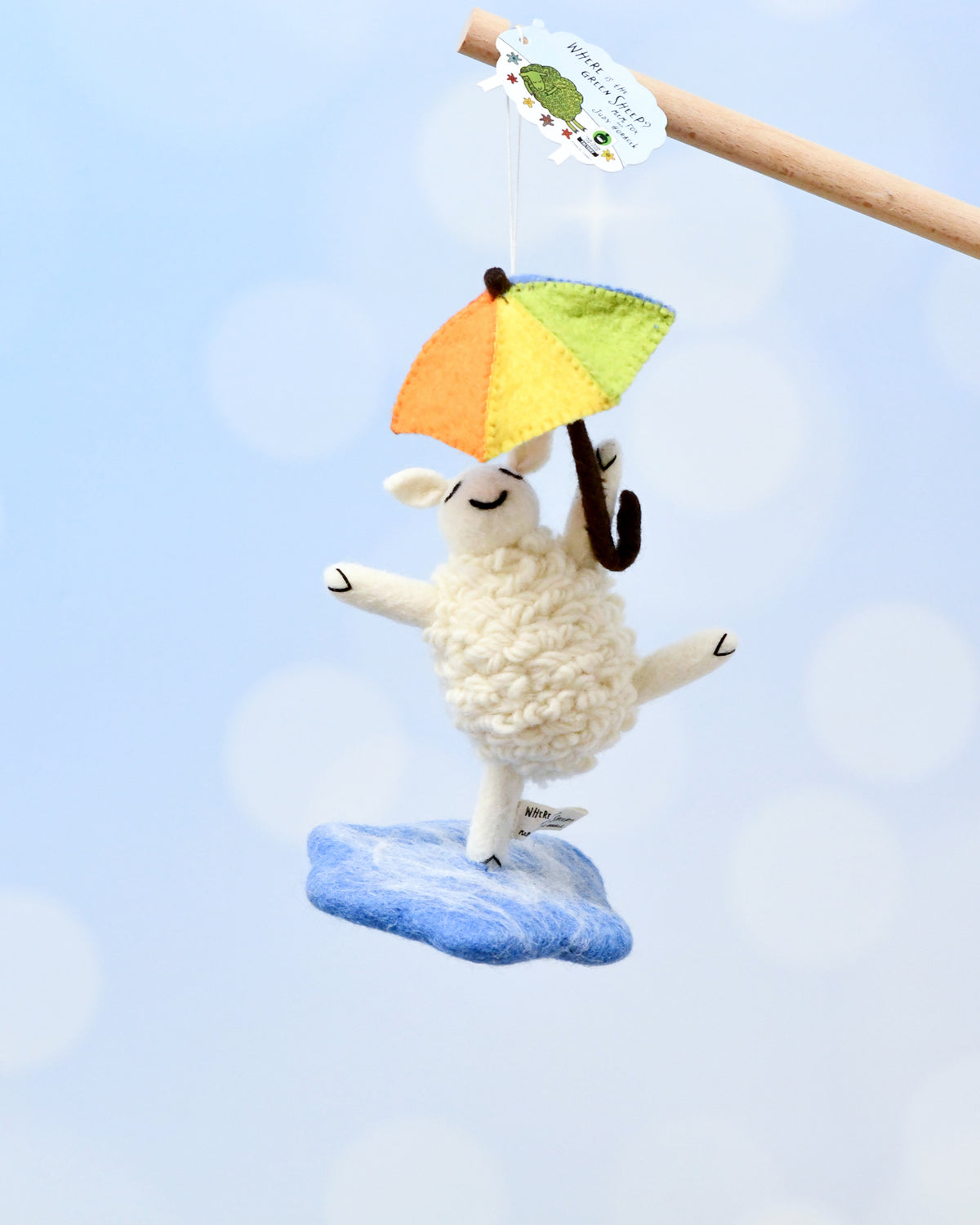 Where is The Green Sheep? Rain Sheep Hanging Toy