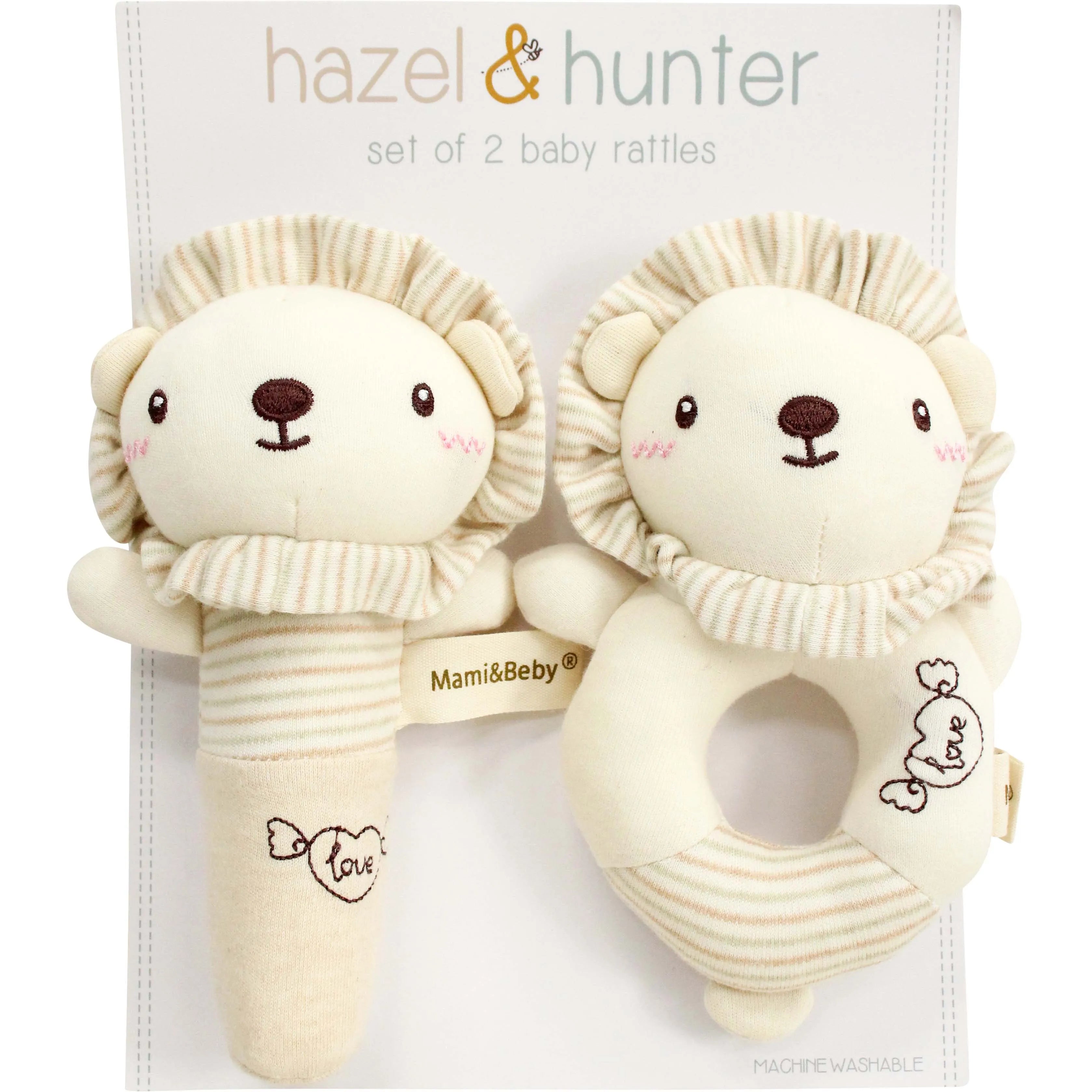 Lions 2 Pack Rattles