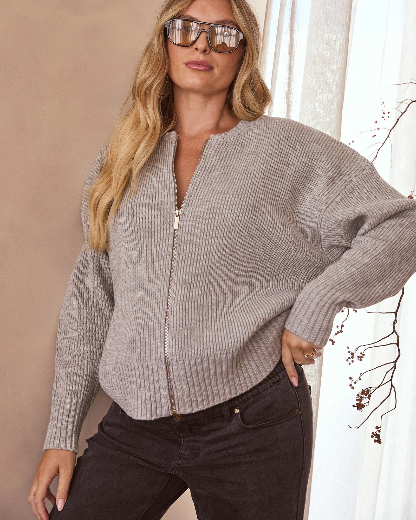 Recycled Cashmere Knit Bomber