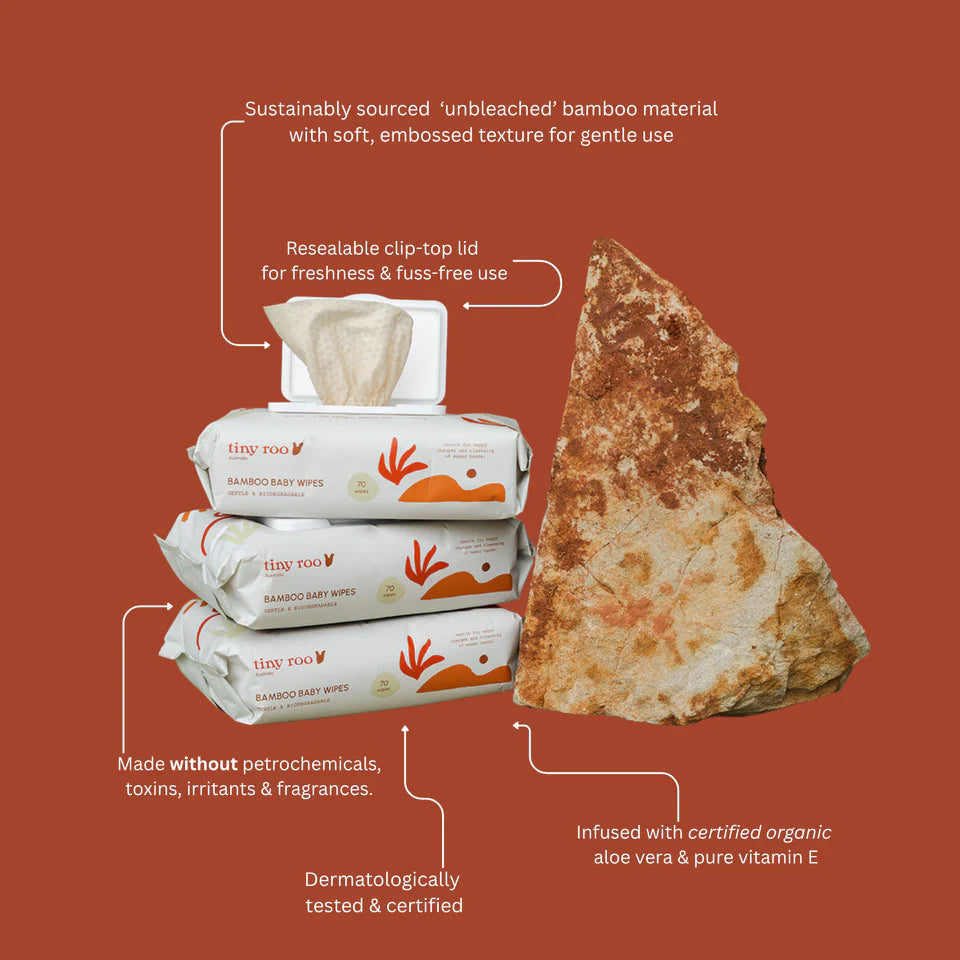 Tiny Roo Bamboo Baby Wipes