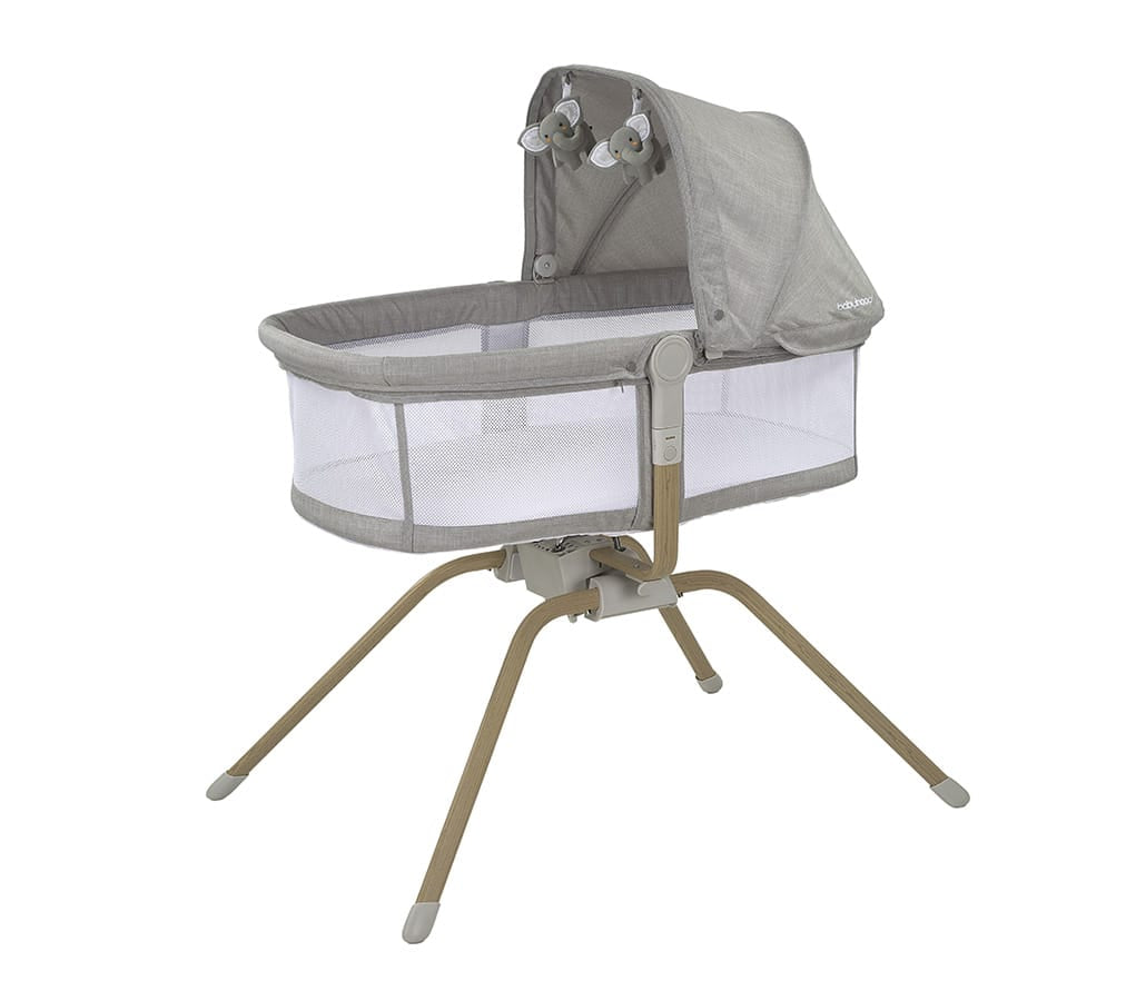 Babyhood Rocking Travel Bassinet - Beige or Light Grey - available to order