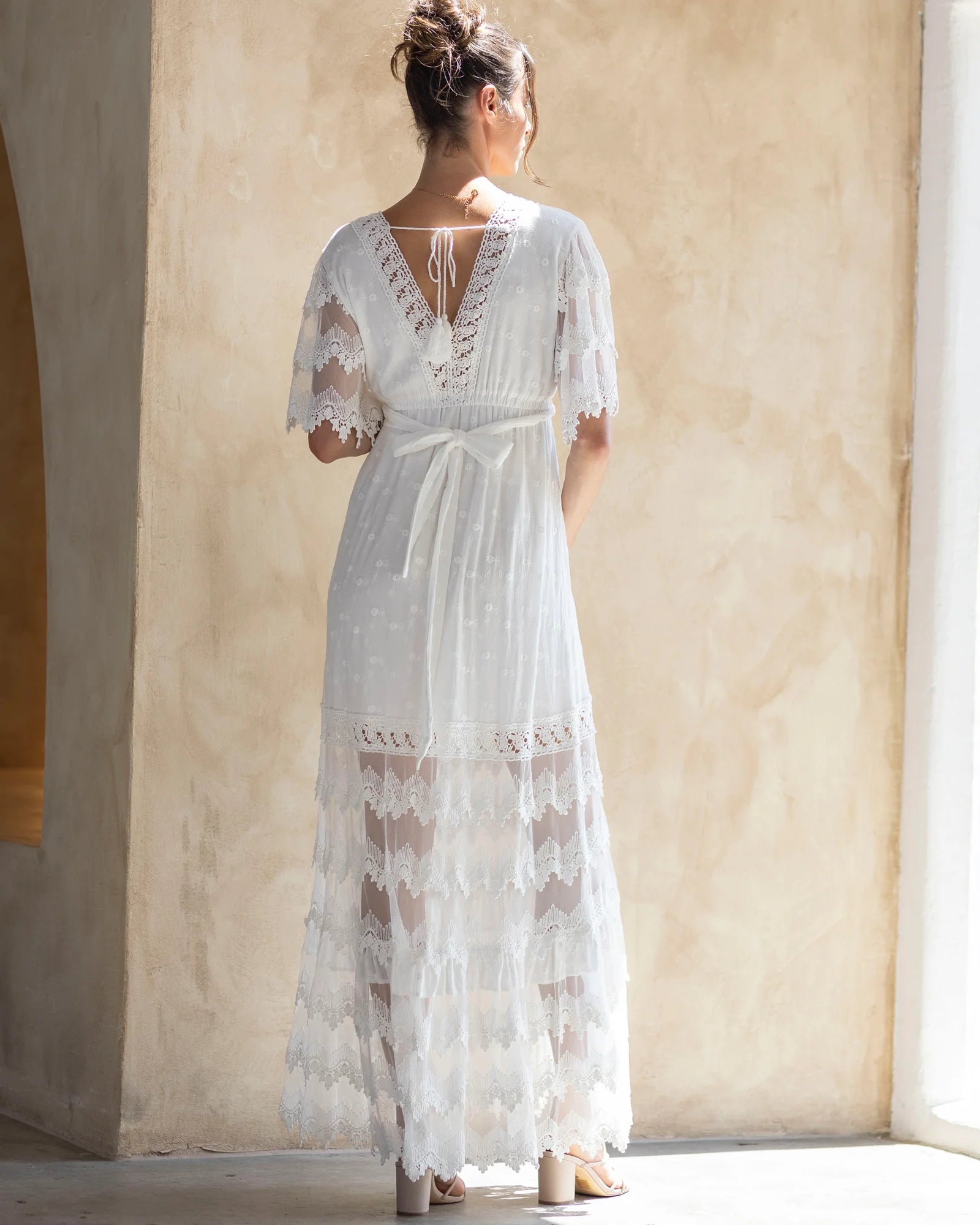 Roxy Lace Baby Shower Dress