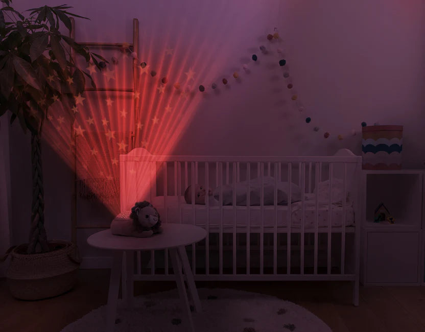 ZAZU Bedtime Projector - Leo The Lion With Star Projections