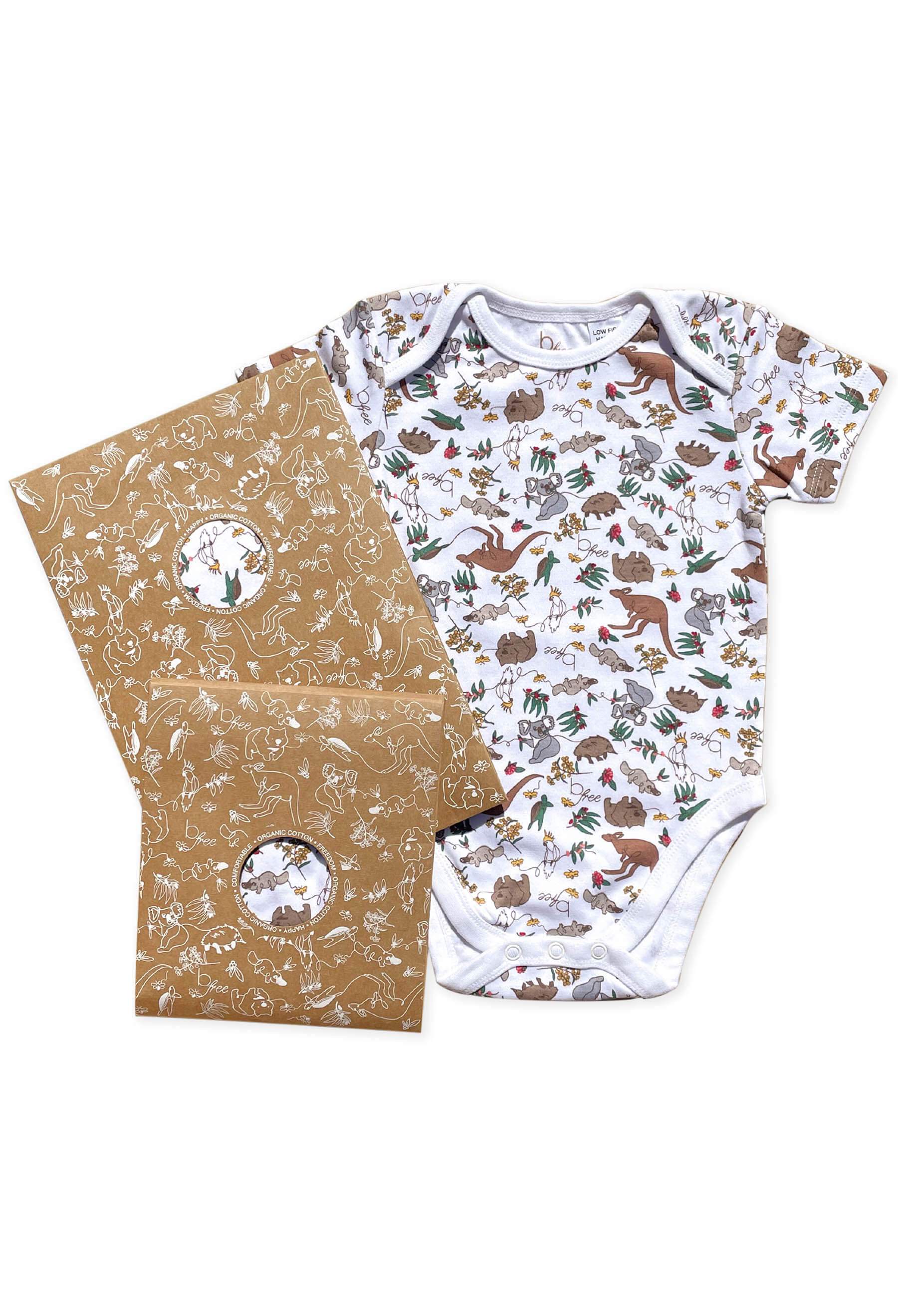100% Organic Cotton Short Sleeve Baby Bodysuit