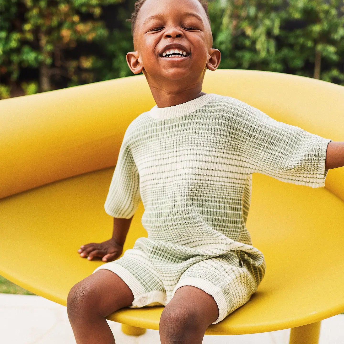 Slouchy Rib Knit Romper Forest Sage