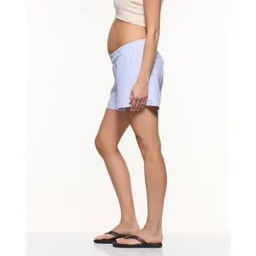 Jamie Linen Shorts - Black or Blue/white stripe