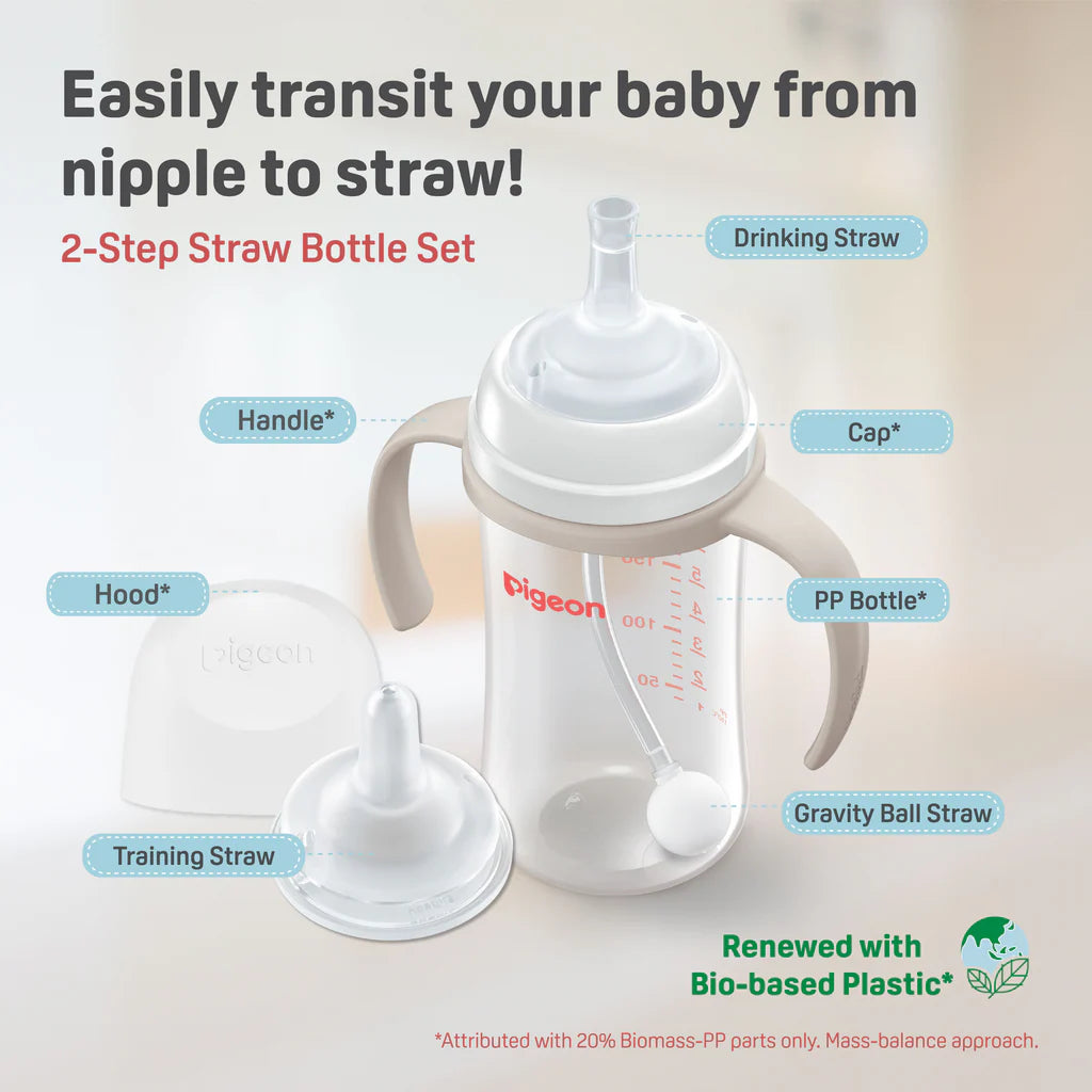 Soft Touch Set up Straw Bottle Set 6+Months