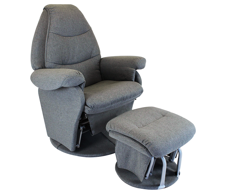 Vogue Feeding Glider Chair & Ottoman - On display & Available to order