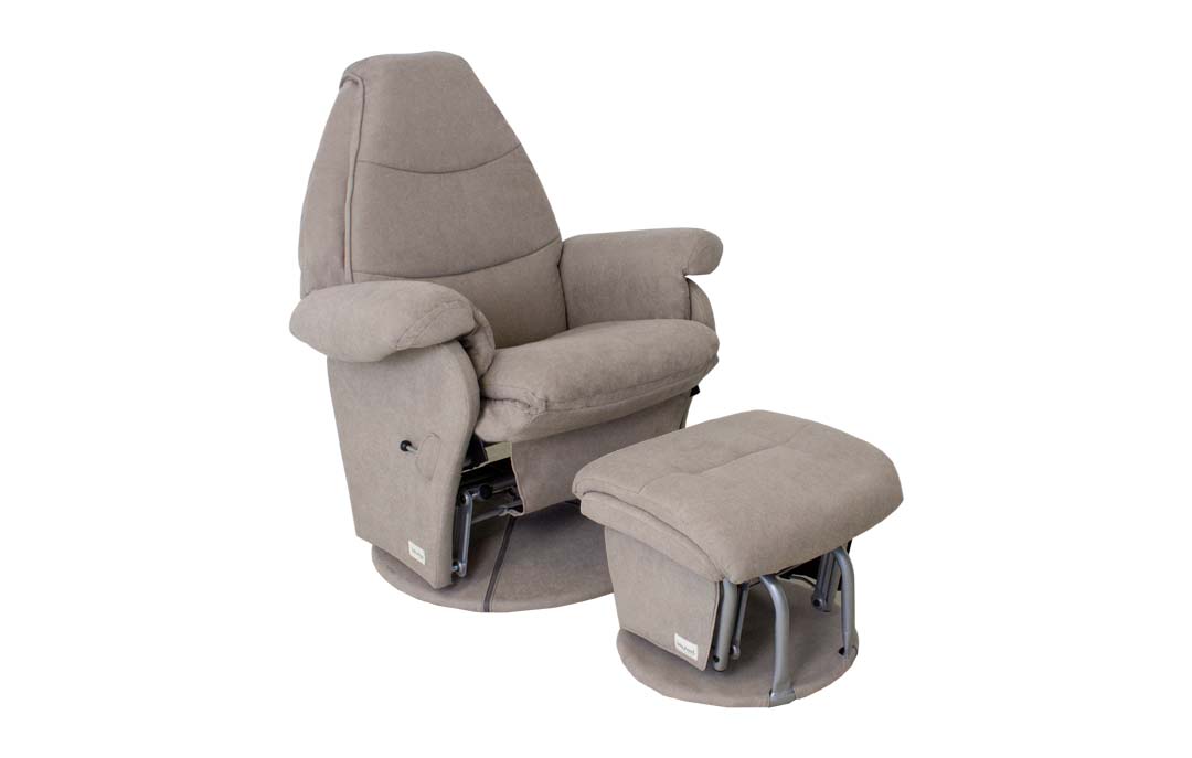 Vogue Feeding Glider Chair & Ottoman - On display & Available to order