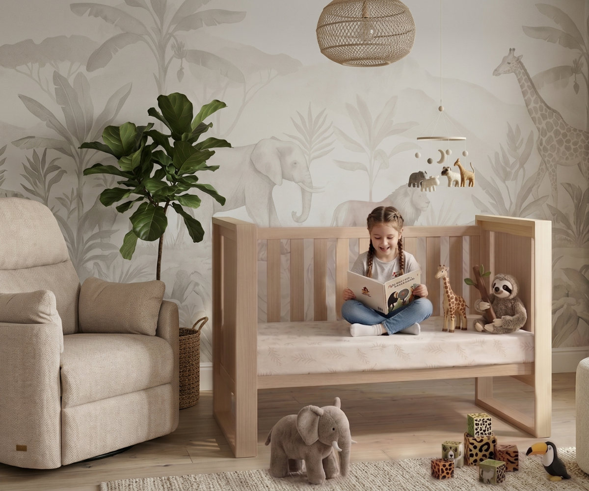 Babyhood Kaylula Malika Cot – Driftwood - available to order