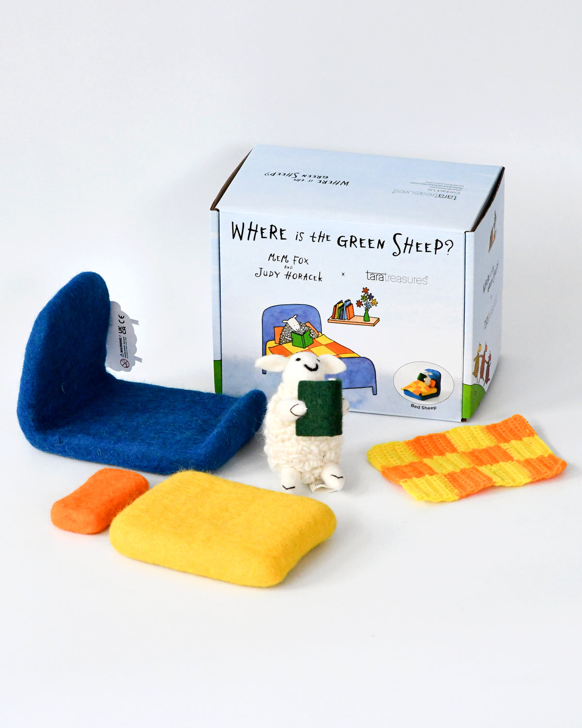 Where Is The Green Sheep? Bed Sheep Play Set