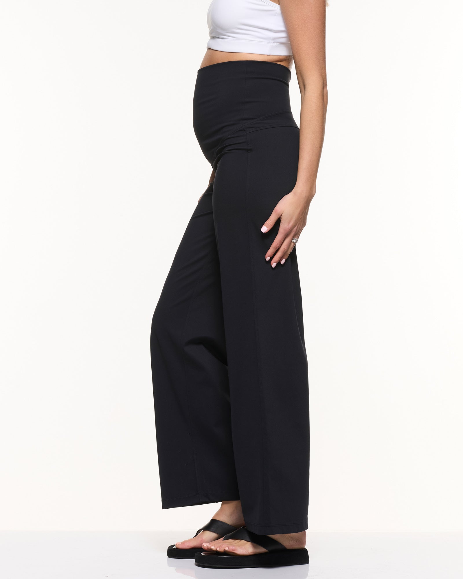 Wide Leg Overbelly Leggings