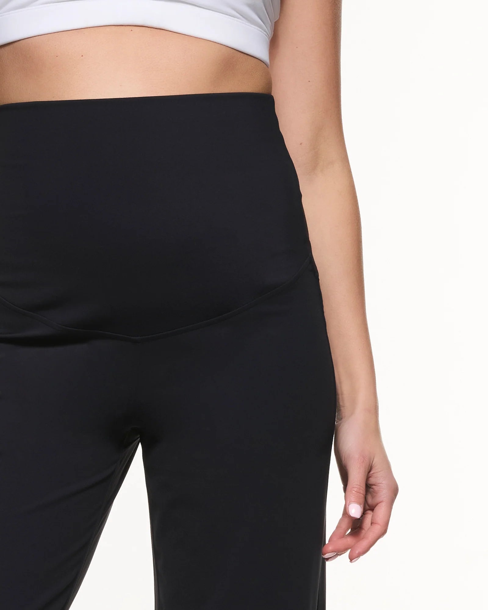 Wide Leg Overbelly Maternity Leggings