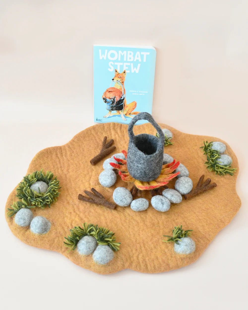 Handcrafted Felt Playscape Play Mats