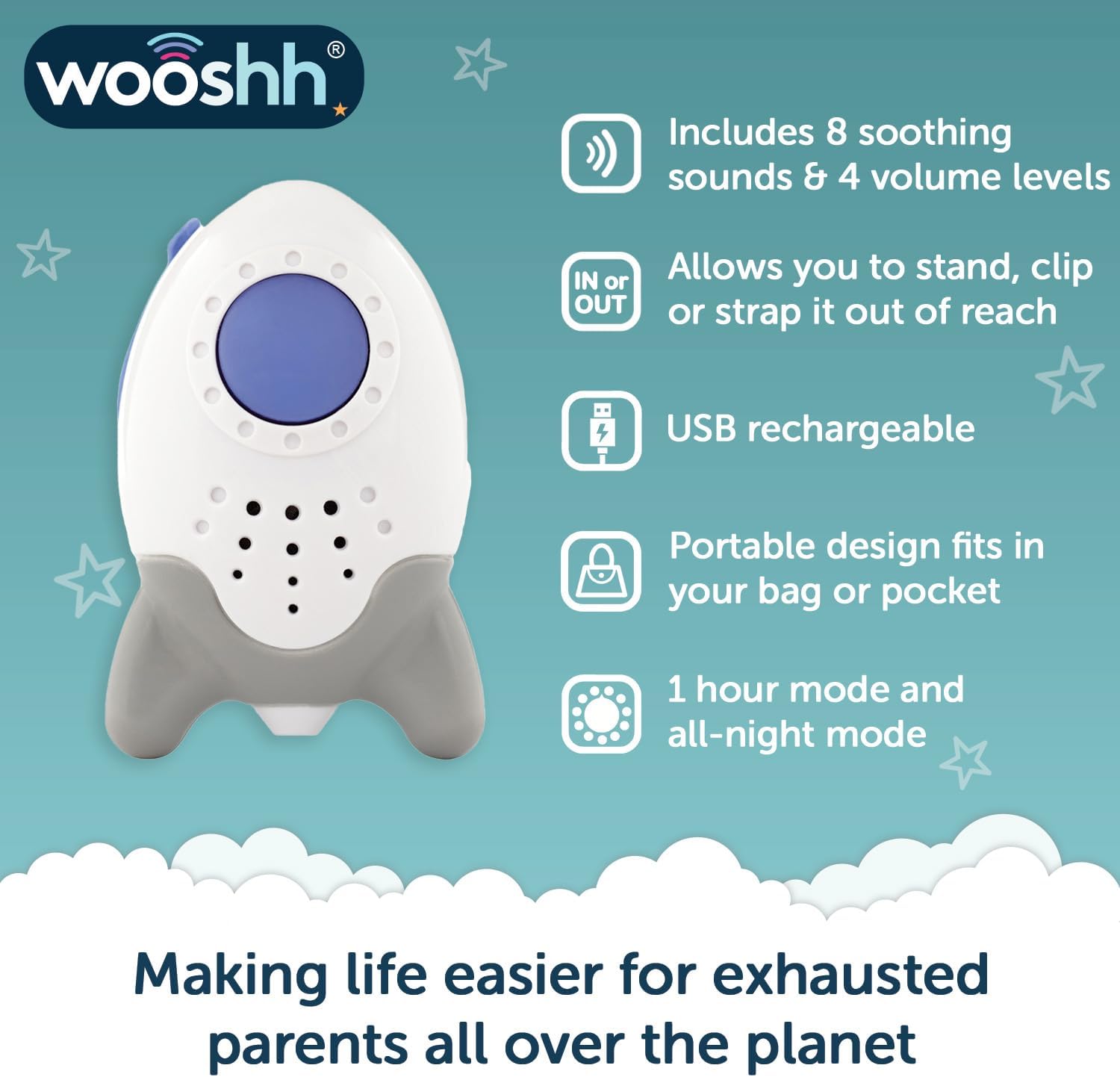 Woosh Miniature Portable Sound Machine