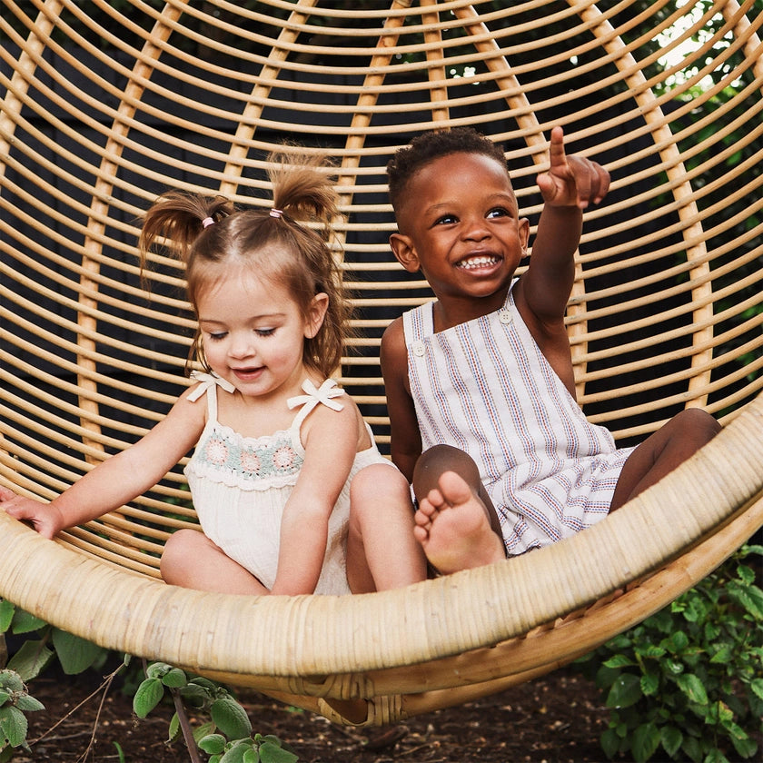 Stripe Woven Overall