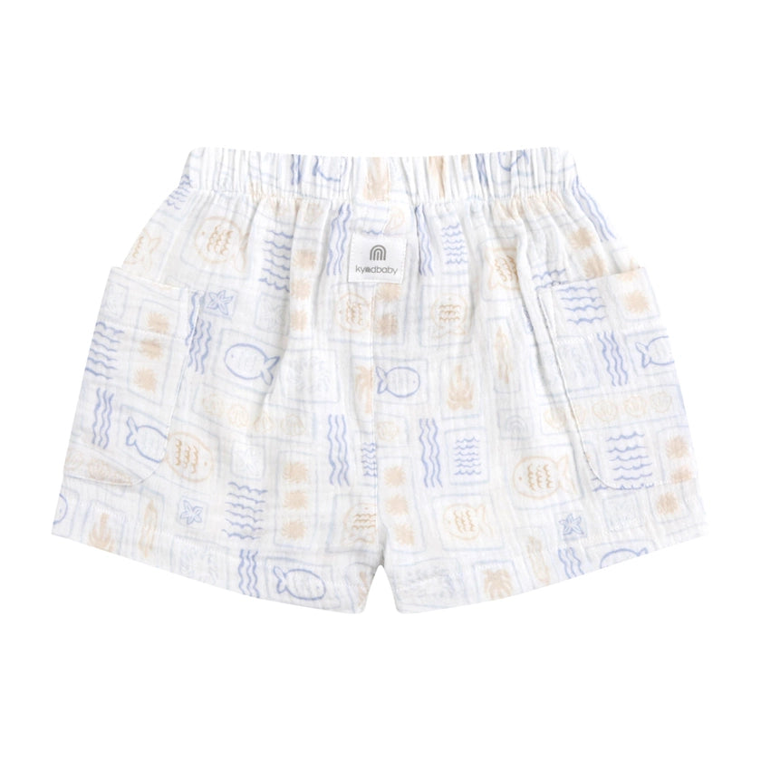 Salty Shores Woven Print Short