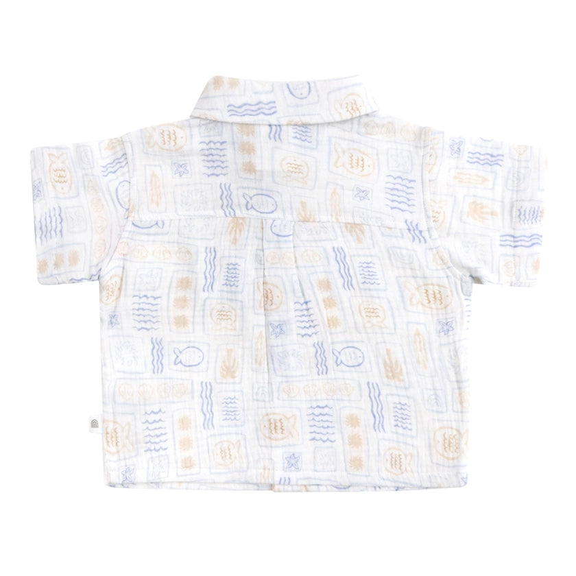 Woven Printed Short Sleeve Shirt